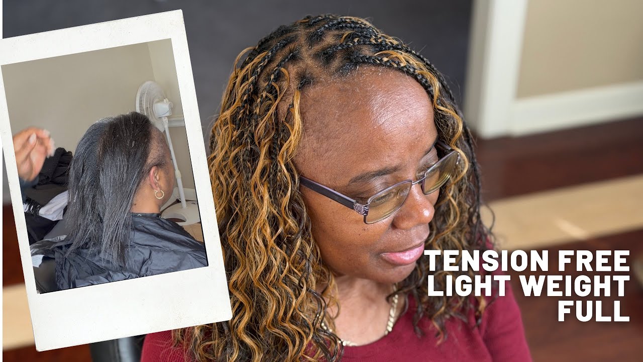 Boho Knotless Braids | Lightweight and Full on Low Density Hair