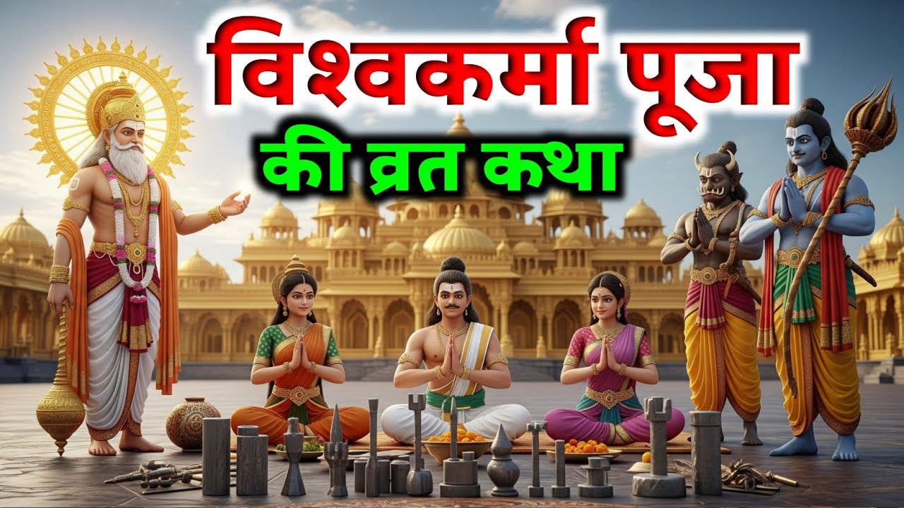 विश्वकर्मा पूजा व्रत कथा | Vishwakarma Puja Vrat Katha 2025 | पूजा विधि व संपूर्ण कथा 