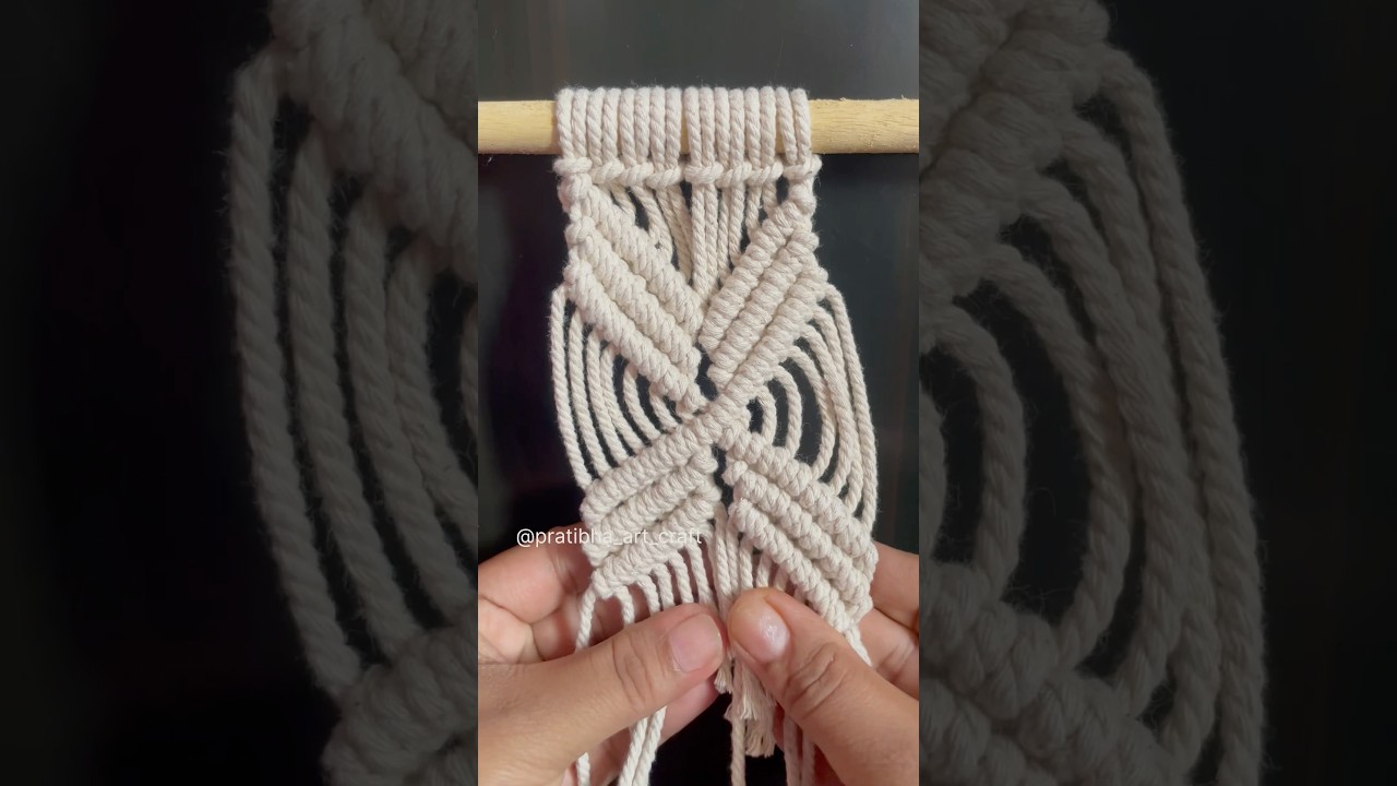 MACRAME TUTORIAL FOR BEGINNERS || #shorts #ytshorts #macrametutorial #macrameforbeginners