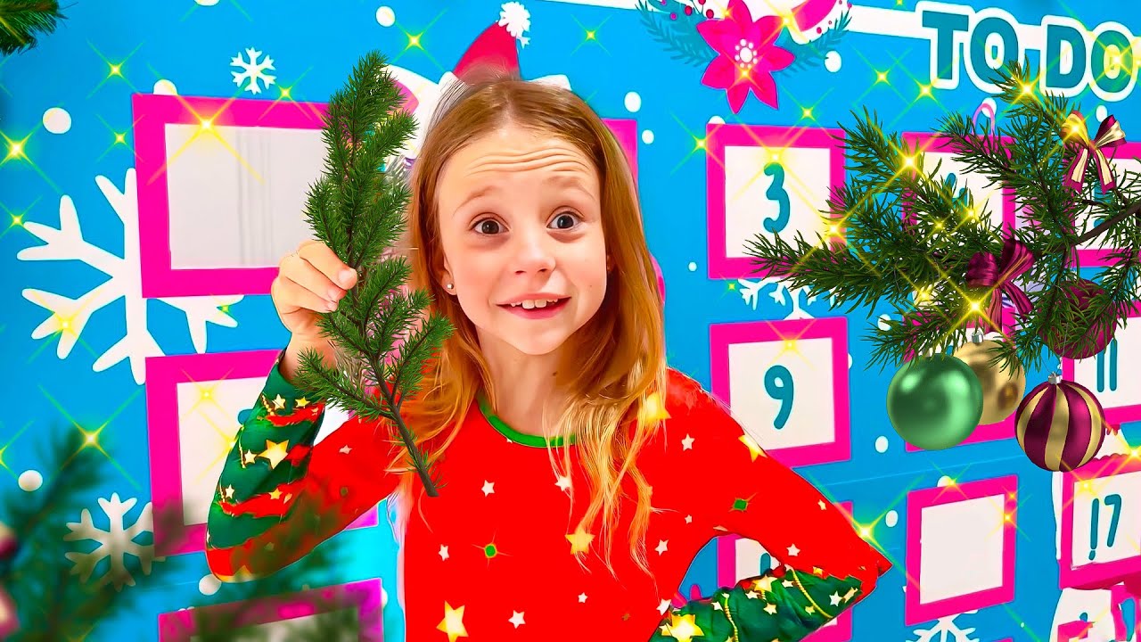 Nastya ve baba çocuklar için Noel hikayeleri - Noel yapılacaklar listesi