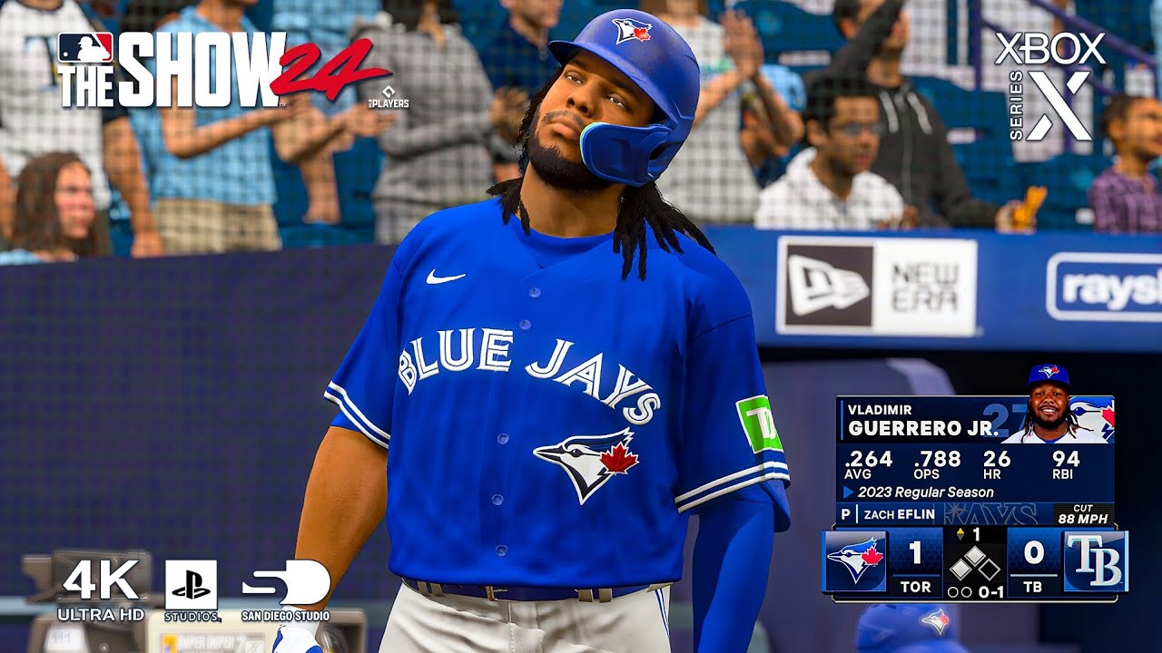 MLB® The Show™ 24 Gameplay Toronto Blue Jays vs Tampa Bay (XboxseriesX) 4K HDR