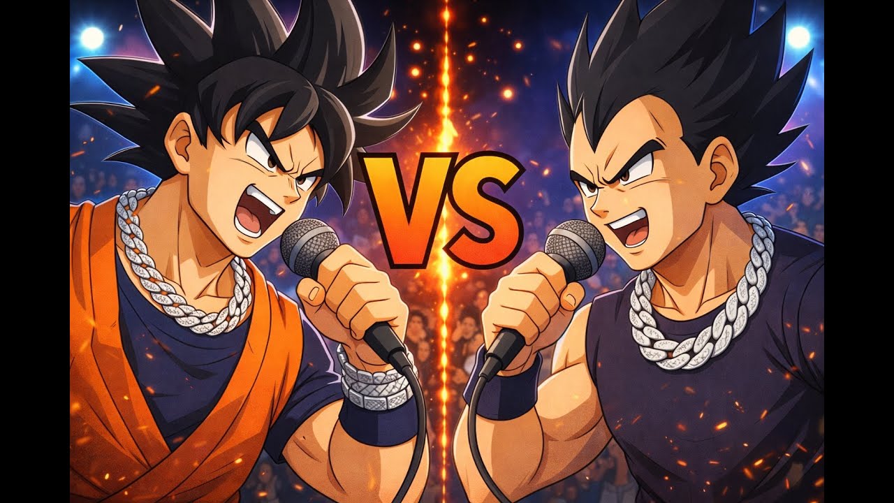 ILS SE DÉTRUISENT EN RAP 🔥 GOKU vs VEGETA