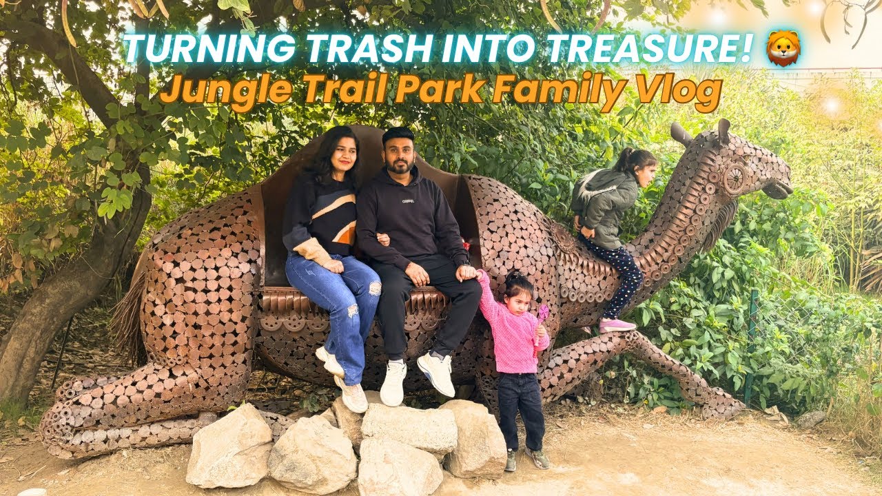 :Turning TRASH into TREASURE! 🦁 Jungle Trail Park Family Vlog