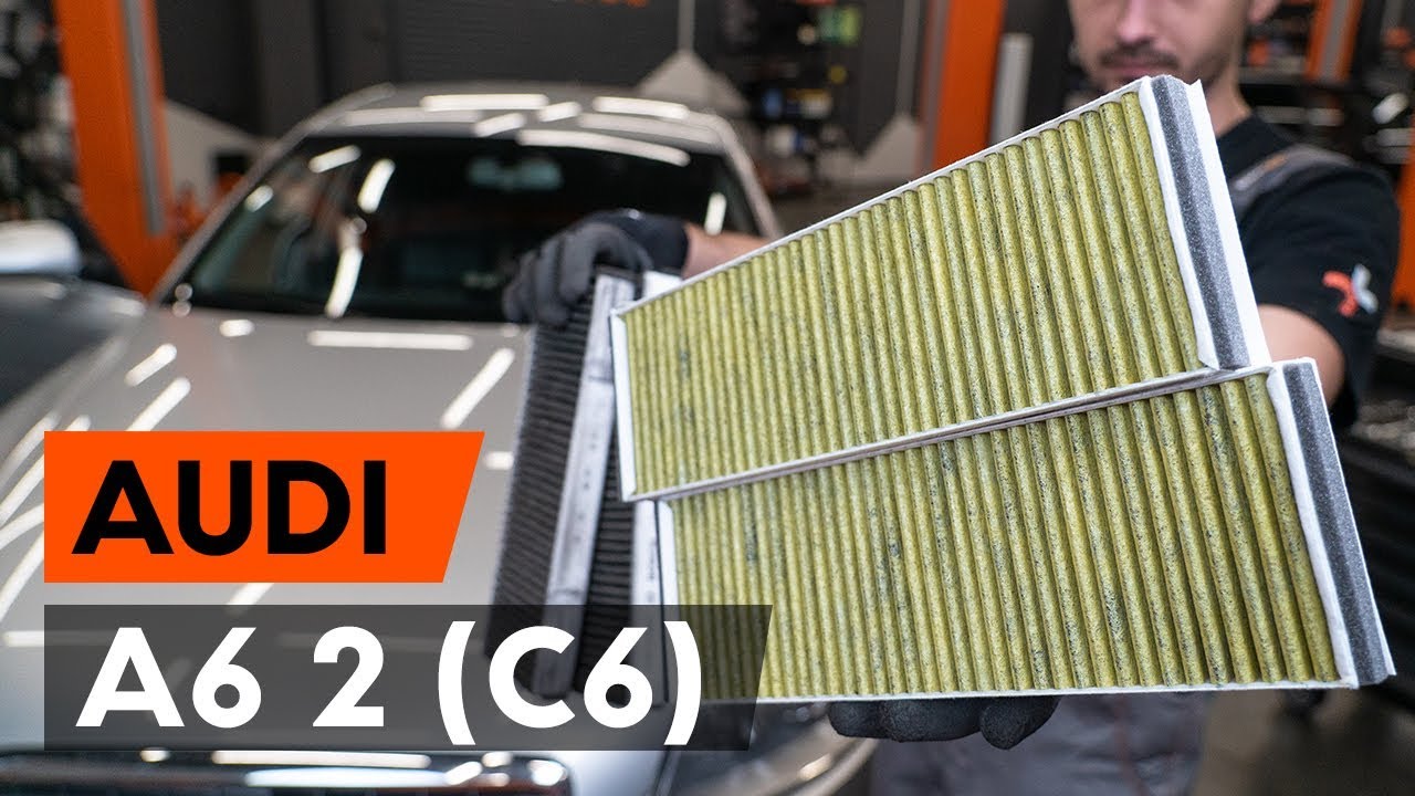 Wie AUDI A6 (C6) Innenraumfilter / Pollenfilter / Innenraumluftfilter wechseln [AUTODOC TUTORIAL]