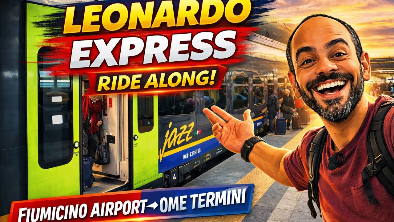Leonardo express airport train (Rome Italy)