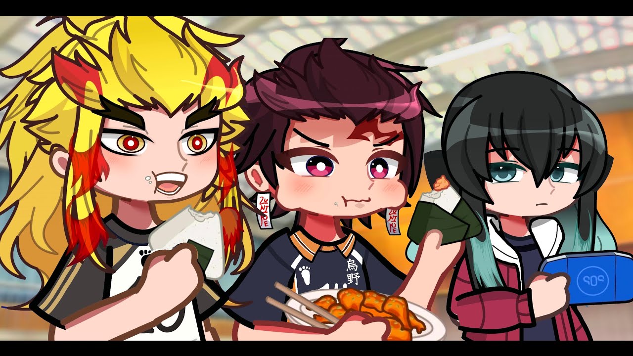 Demon Slayer As Haikyuu Characters | Barbeque Scene | Gacha Life 2 | Demon Slayer | Kny x Haikyuu