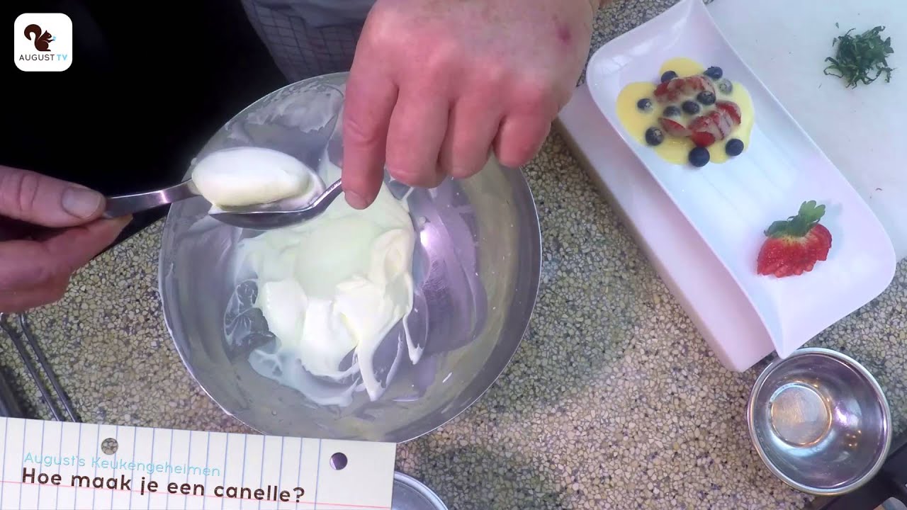 Quenelle van slagroom - Keizer Culinair
