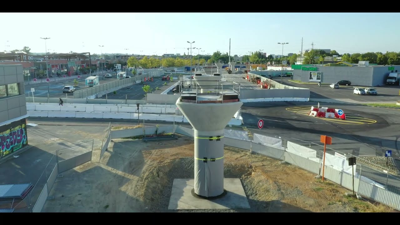 Vidéo suivi de chantier de la ligne c du métro Toulouse