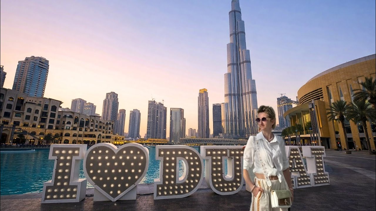 Walking Through Dubai Mall in 4K | Burj Khalifa & Dubai Fountain Night Show
