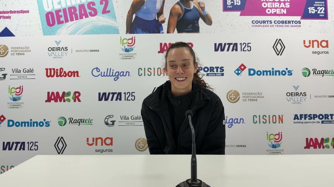 Conferência de imprensa de Darja Vidmanova — QF Women's Indoor Oeiras Open