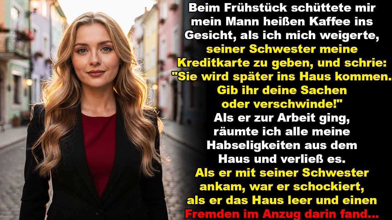 Beim Frühstück schüttete mir mein Mann heißen Kaffee ins Gesicht, als ich mich weigerte, …
