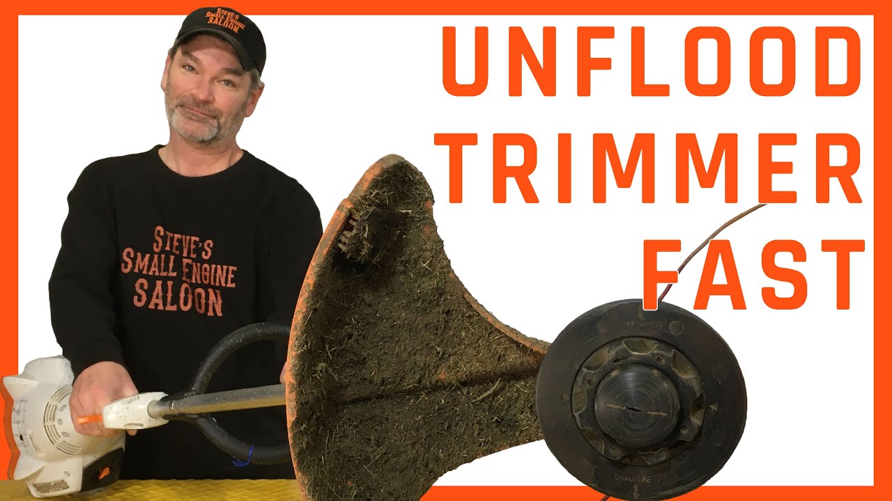 Quickly Unflood A Weedeater Using NO Tools