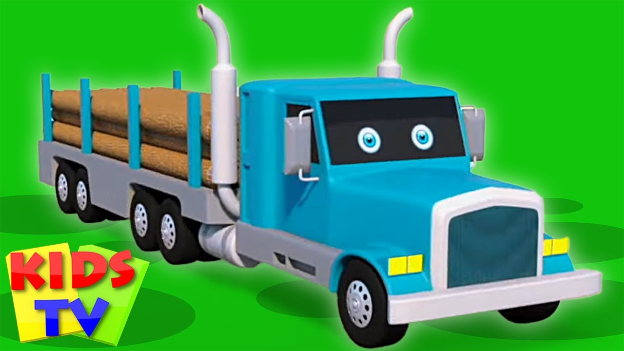 Hirsi Kuorma-Auto Animoitu Ajoneuvovideo Lapsille