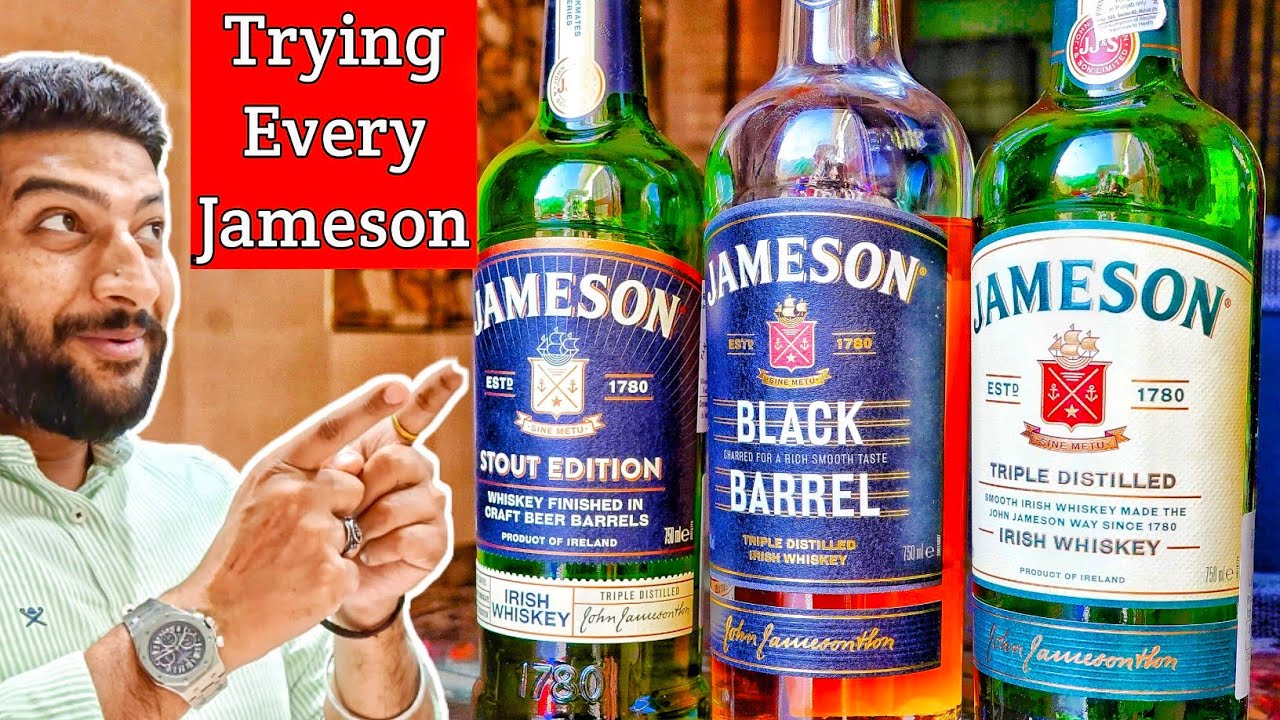 Trying Every Jameson Whiskey | Jameson VS Jameson Stout Edition VS Jameson Black Barrel.