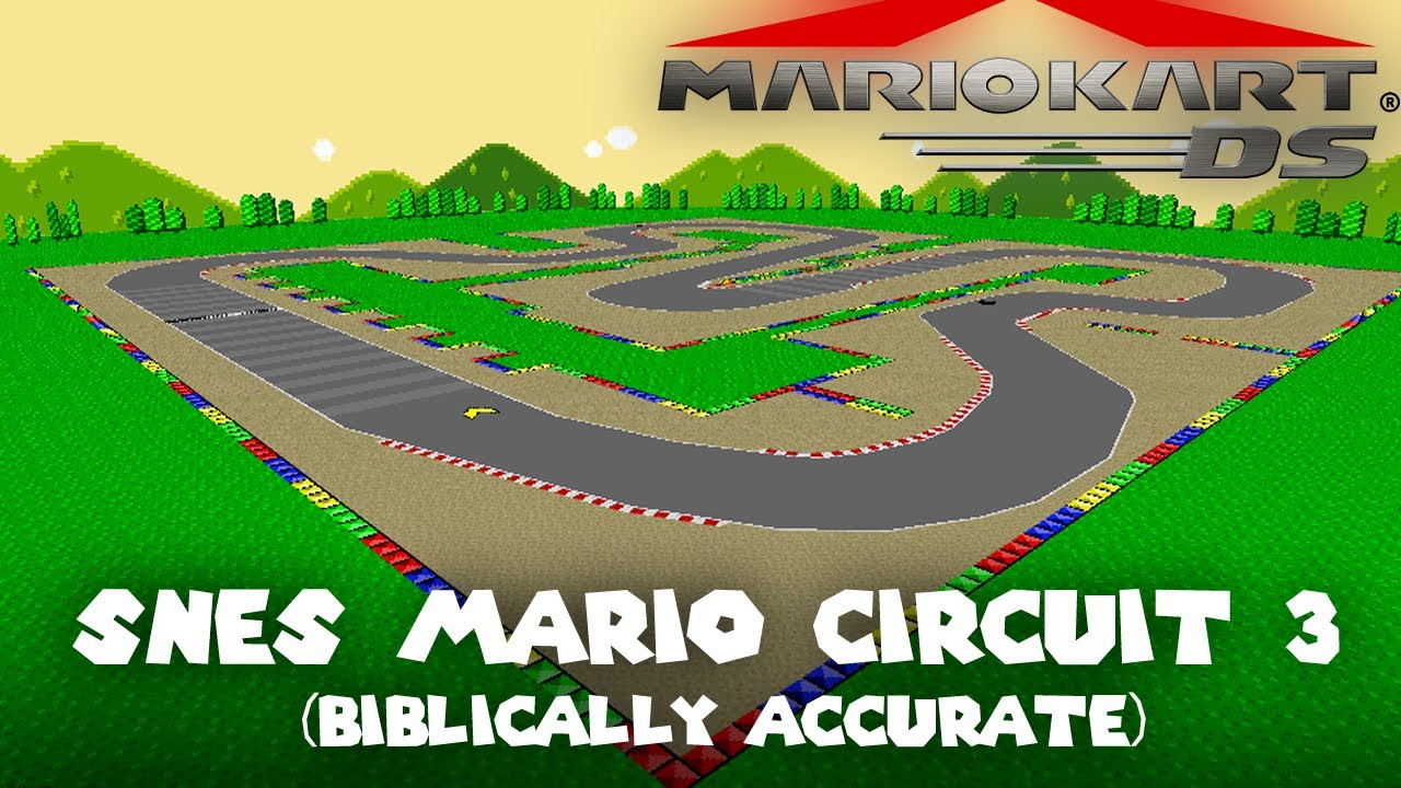 SNES Mario Circuit 3 (biblically accurate) - Mario Kart DS Custom Track