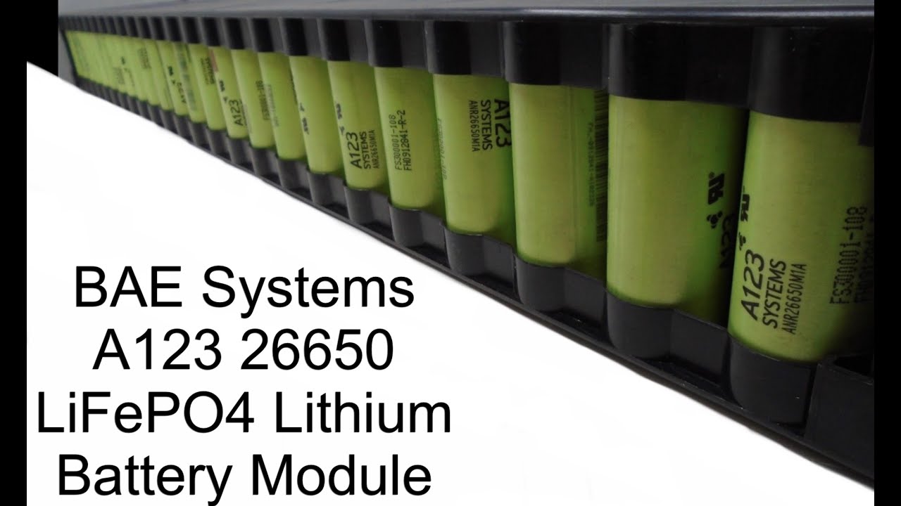 A123 26650 BAE Systems Module Teardown LiFePO4 Part 1