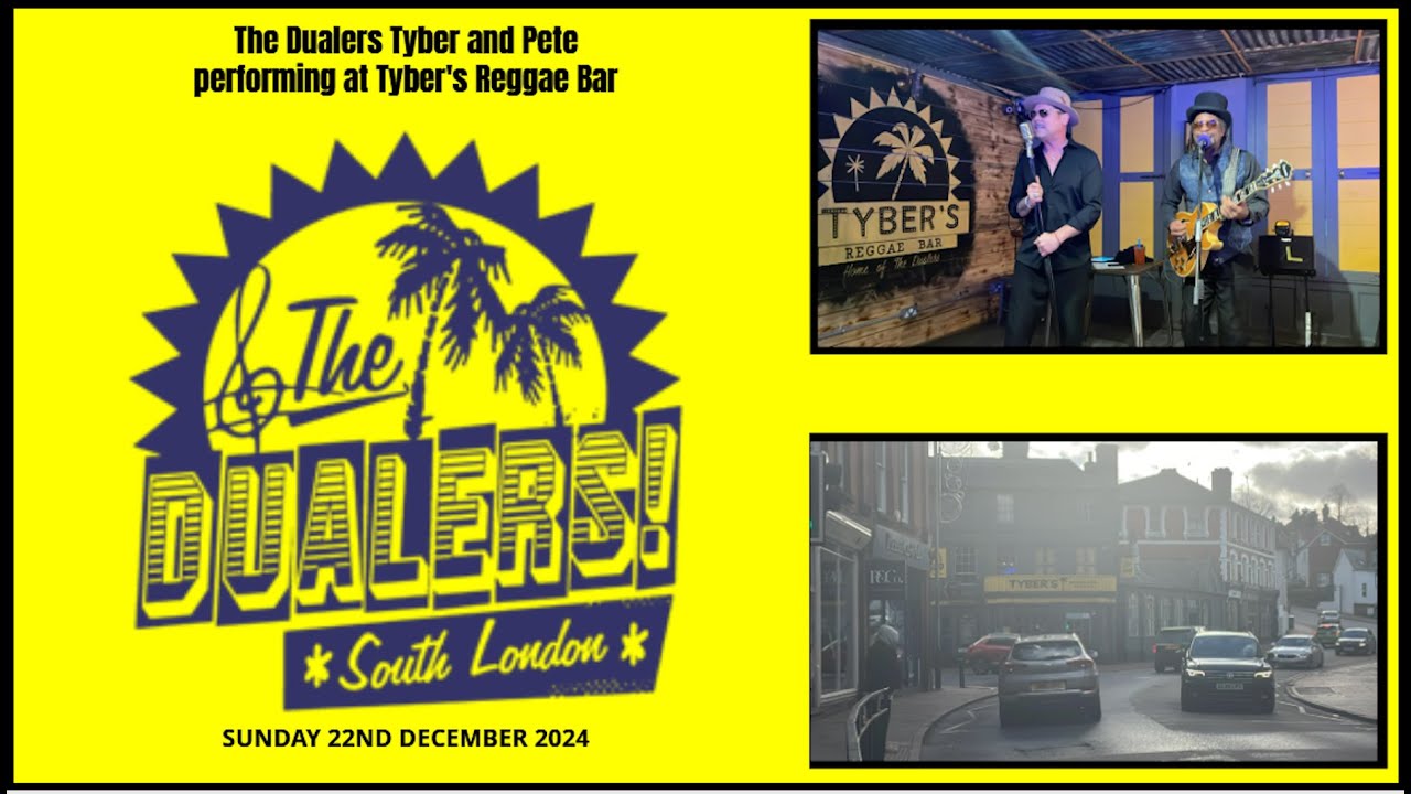 The Dualers Tyber and Pete performing at Tyber's Reggae Bar Family Day | Sunday 22nd December 2024