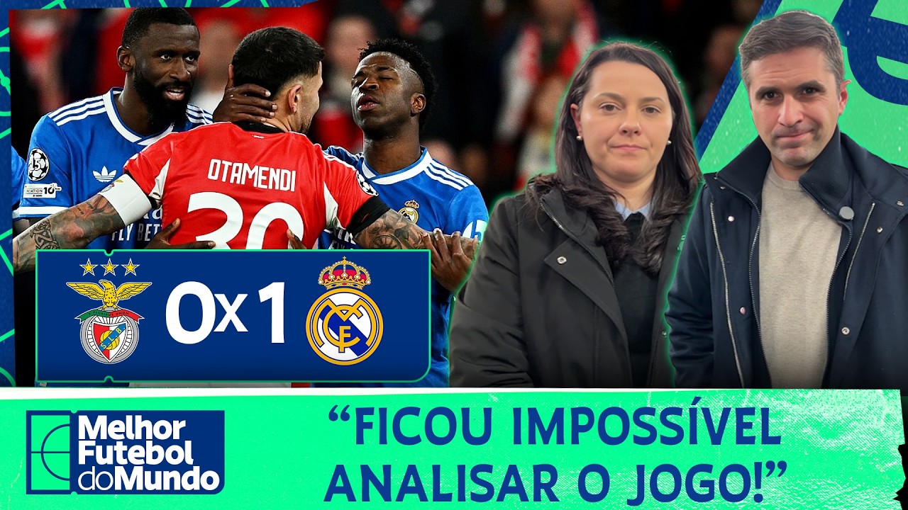 VINI JR ANOTA GOLAÇO E FAZ ACUSAÇÃO DE RACISMO DURANTE A VITÓRIA DO REAL MADRID SOBRE O BENFICA!