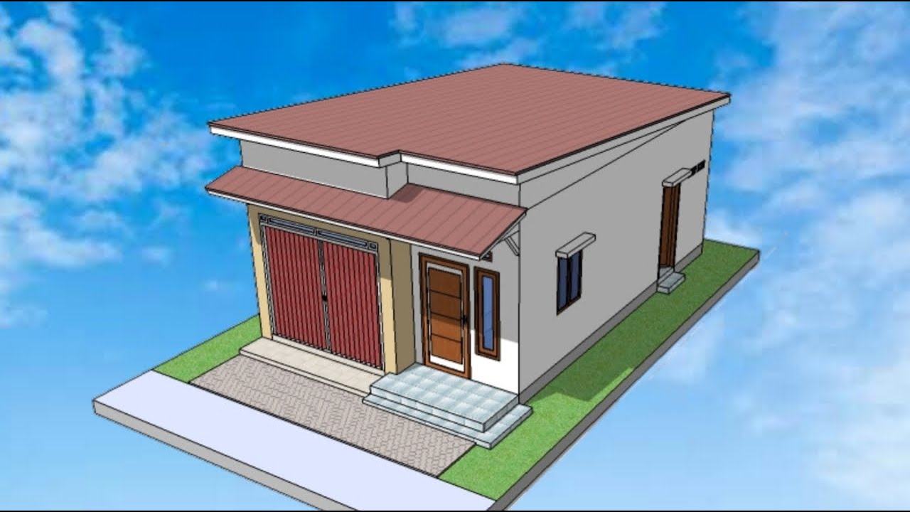 #64 Desain Toko Minimalis │ Rumah 4x8 Meter 2 Kamar Tidur Dan Ruang Toko