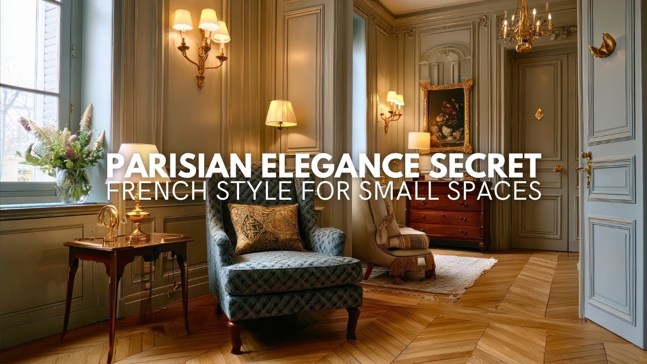 Parisian Elegance in a Small Home: French Refinement for Compact Living.