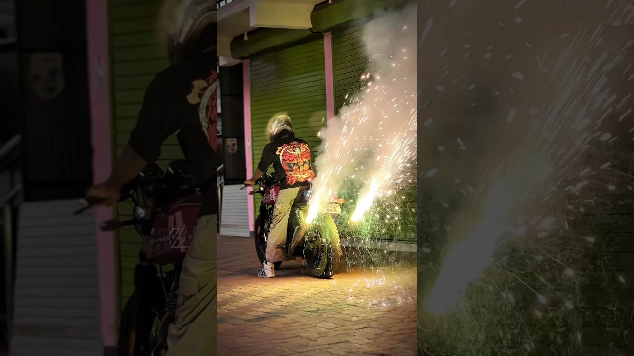 Modified Rocker Red Continental GT 650 with Diwali Mods