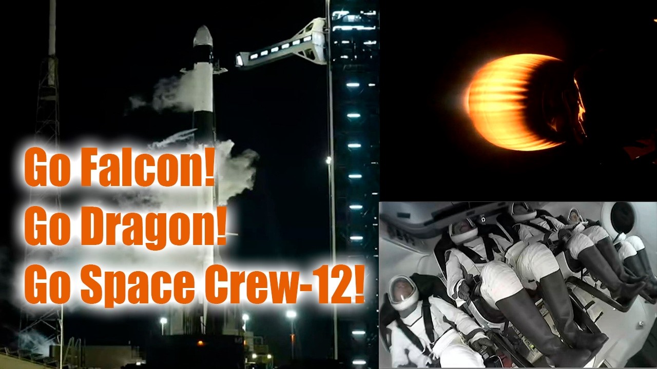 LIFTOFF! SpaceX Crew-12 Mission to the ISS | Full Launch Coverage