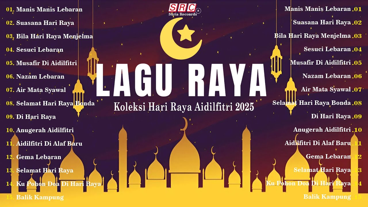 Koleksi Lagu Raya Aidilfitri 2025 | 30 Lagu Raya Nostalgia & Evergreen ✨ Lagu Raya 2025 Terbaik