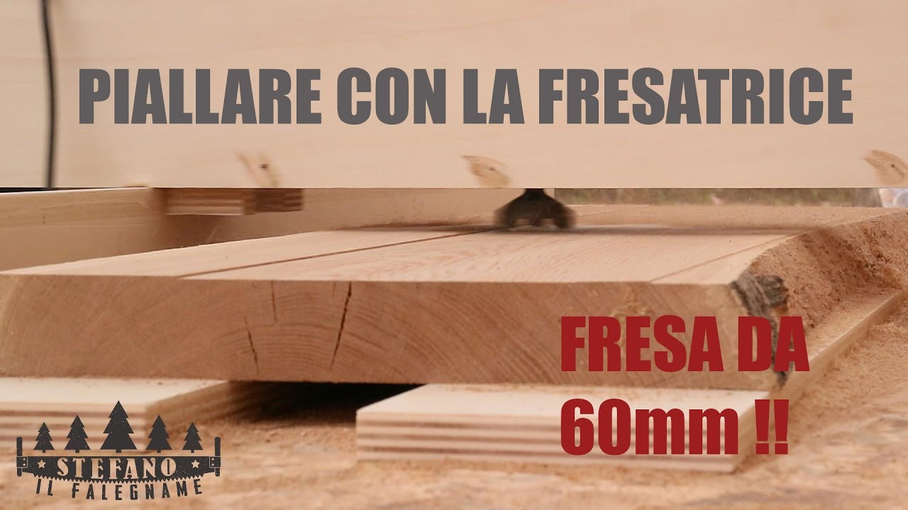 PIALLARE TAVOLE CON LA FRESATRICE - FAI DA TE