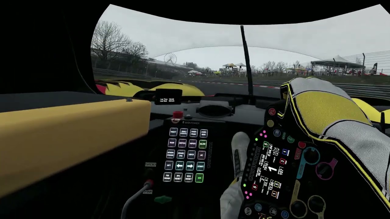 Nurburgring 2025 24 HR course Automobilista 2 (Sim Race) VR Quest 3