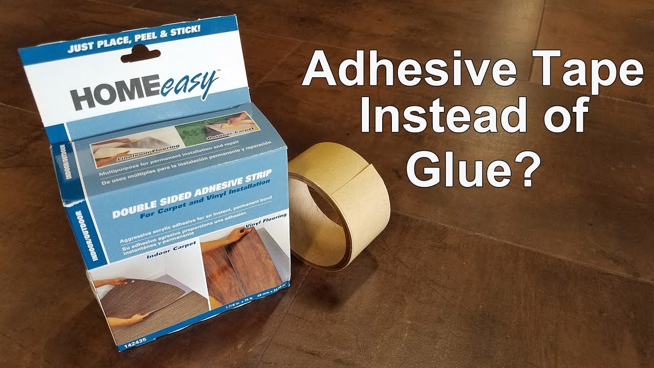 How To Tape Instead Of Glue Down A Vinyl Floor