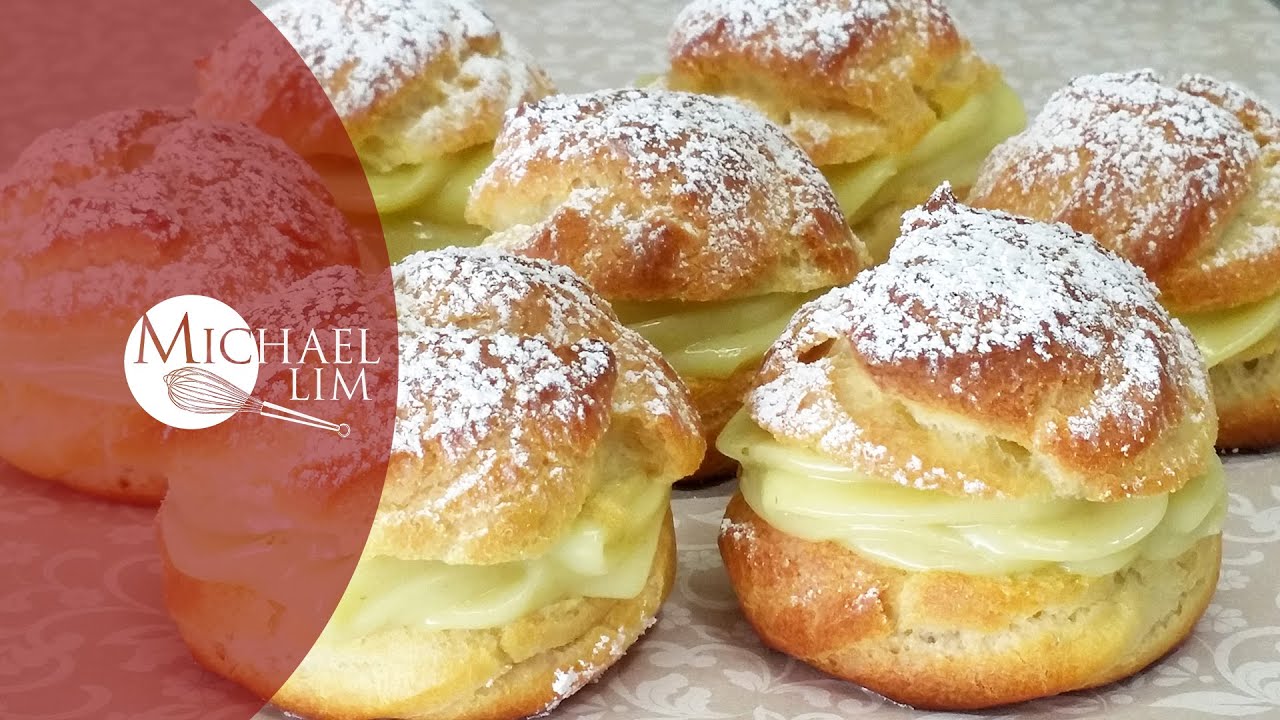 Choux Pastry With Lemon Basil Cream / Michael Lim