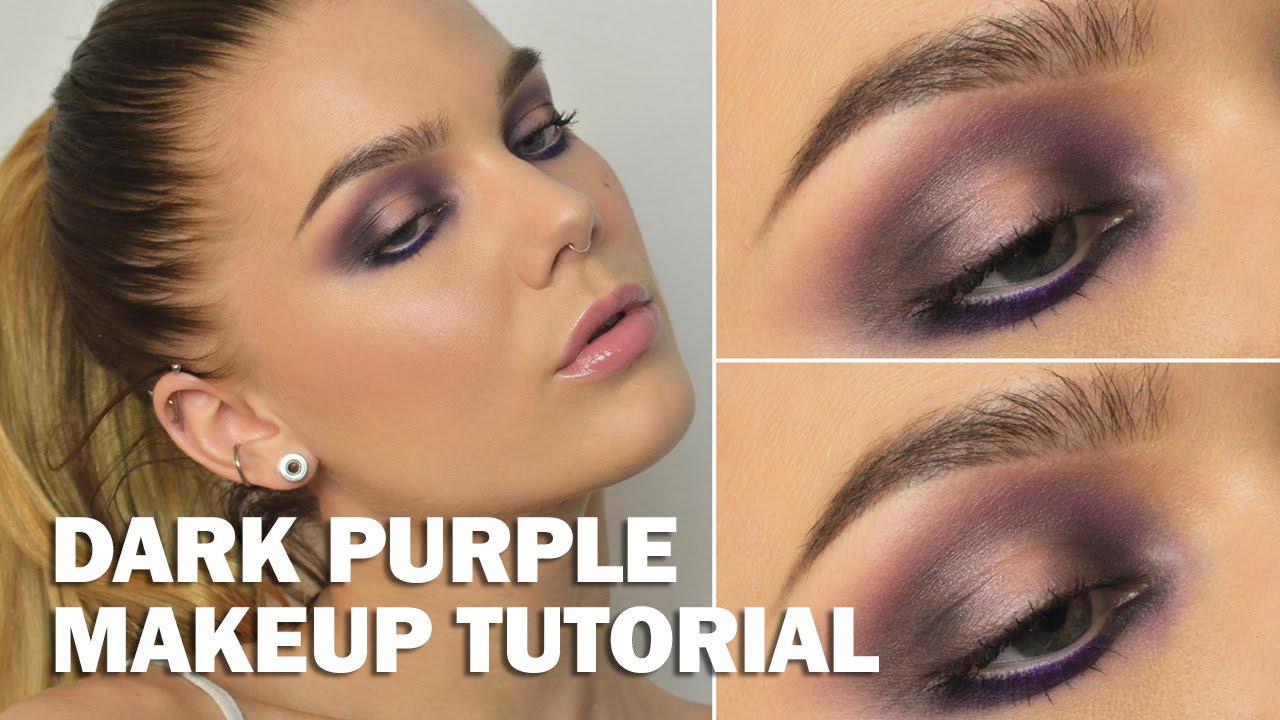 Dark Purple (with subs)  - Linda Hallberg Makeup Tutorials