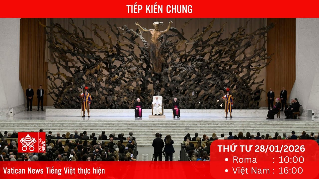 [Trực tiếp] Buổi Tiếp kiến chung hằng tuần của Đức Thánh Cha (Thứ Tư 28/01)