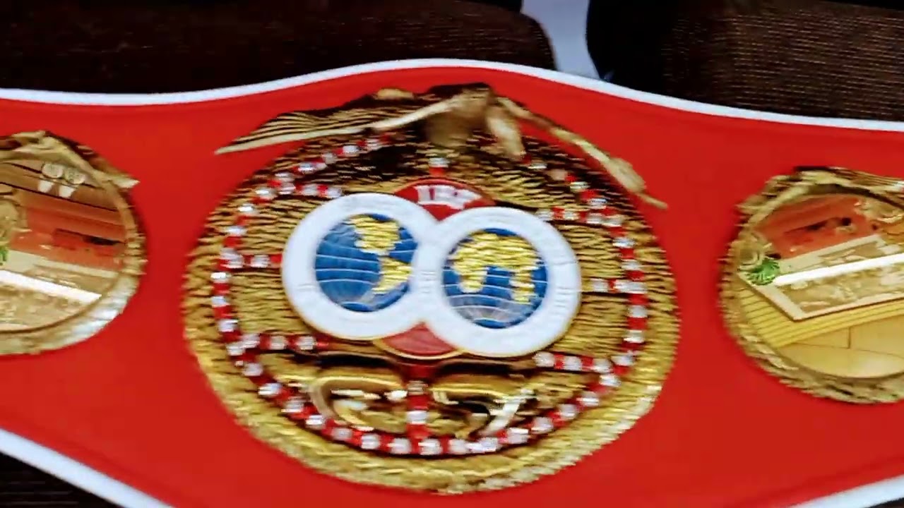 IBF replica boxing belt.