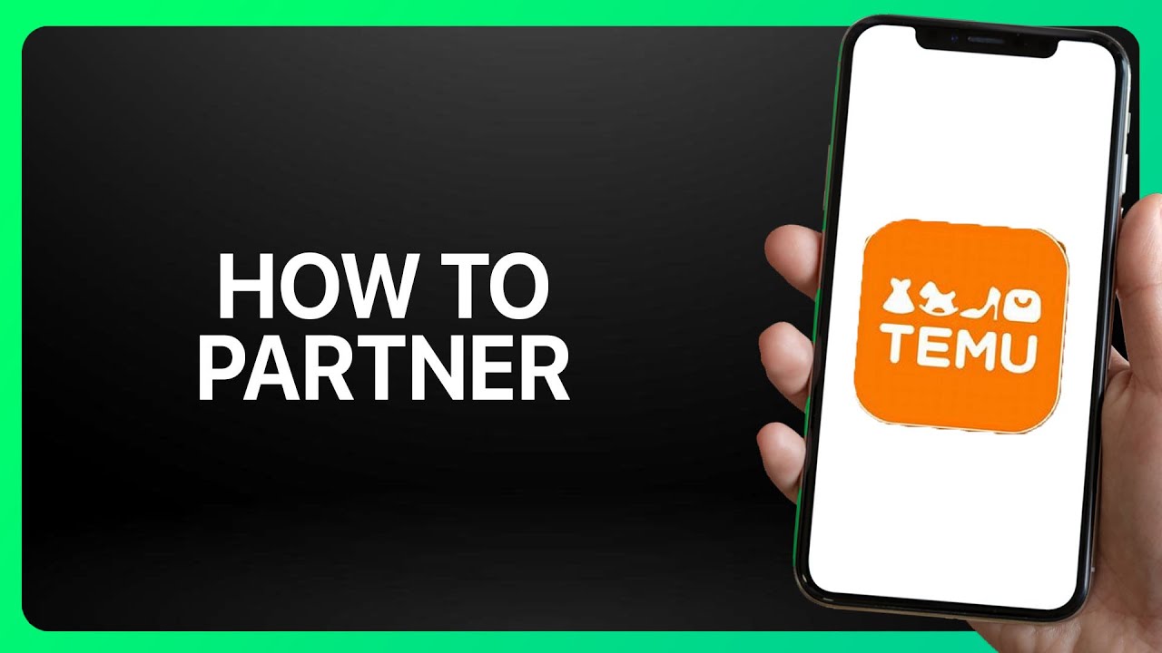 How To Partner With Temu Tutorial