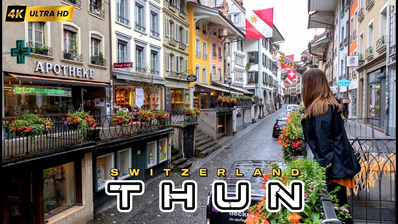 Discover The Stunning Beauty Of Thun City In Switzerland In Crystal Clear 4k!