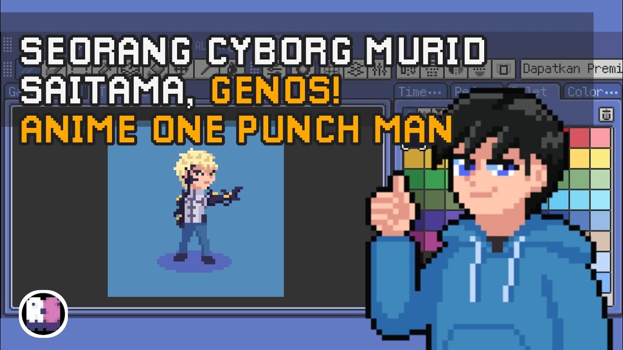 Cyborg Muridnya Saitama, Genos! | Anime One Punch Man | Pixel Art Timelapse