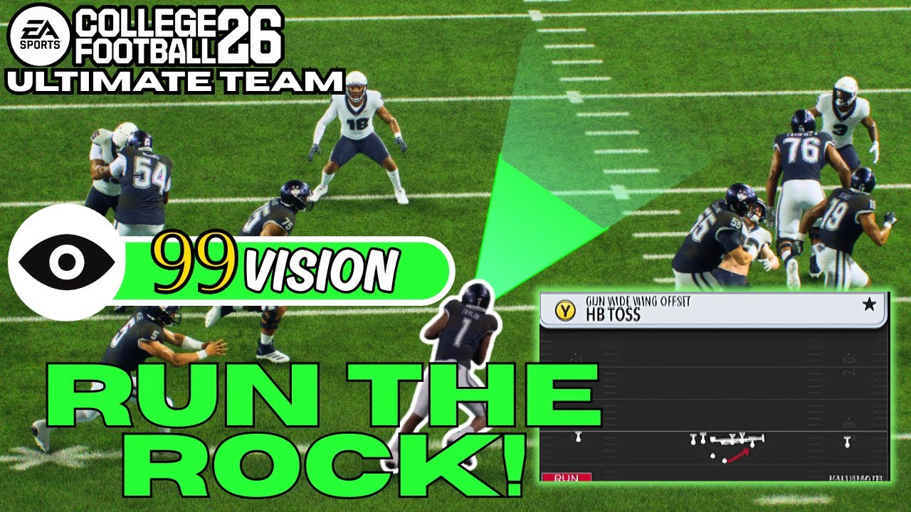 HB TOSS IS THE BEST RUN PLAY IN COLLEGE FOOTBALL 26!
