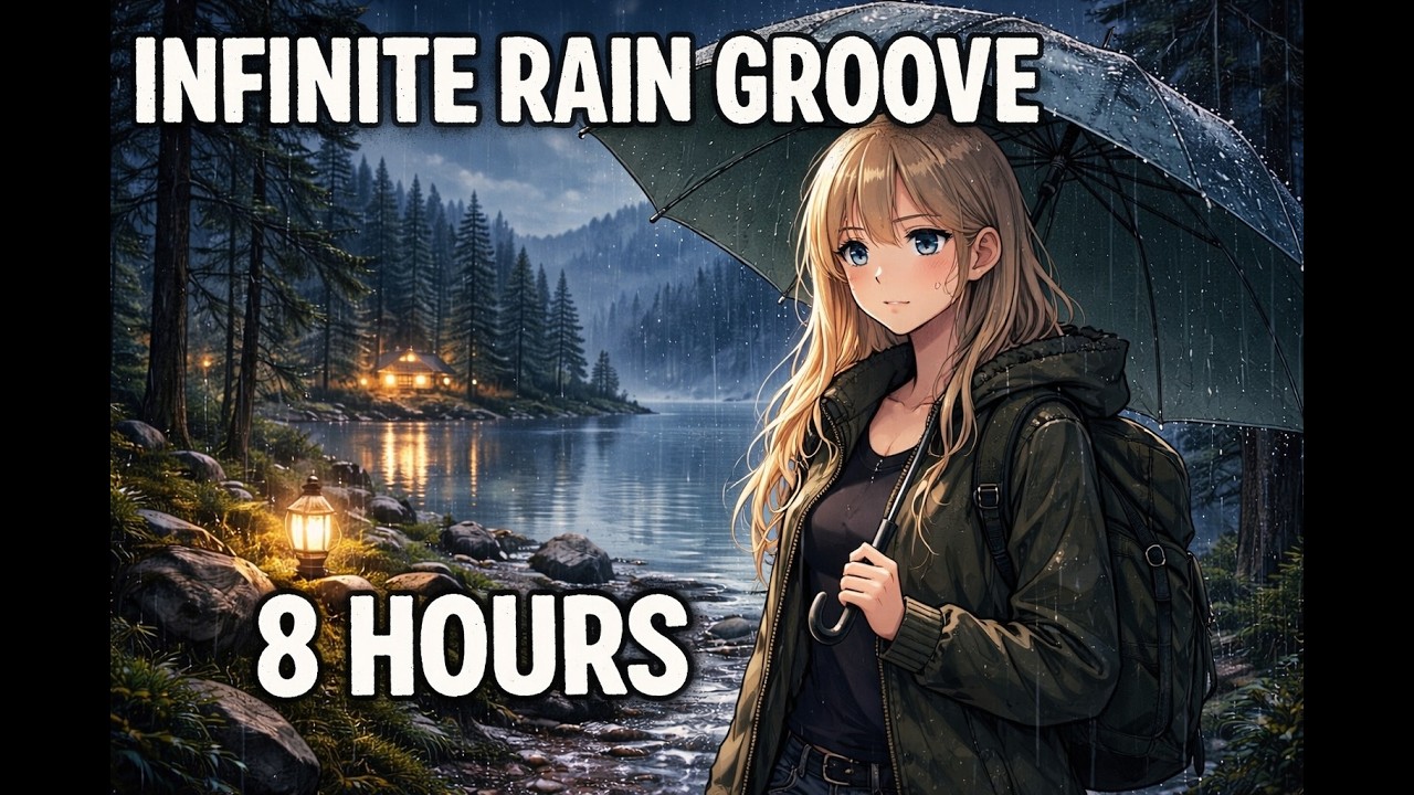 Infinite Rain Groove – 8 часов расслабляющих звуков дождя у лесного озера