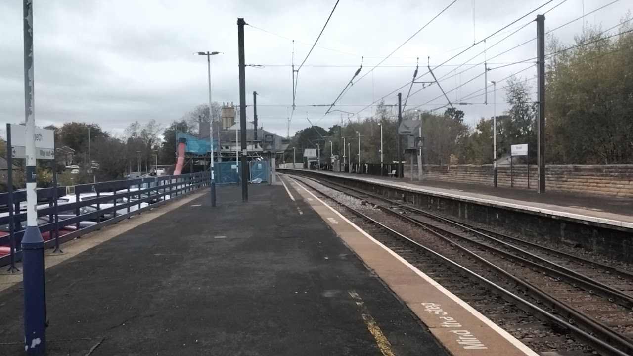 LNER 801202 passes through Morpeth