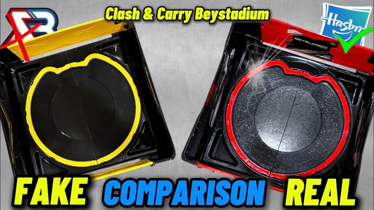 Распаковка и обзор поддельного SB Brand Clash & Carry Beystadium! Сравнение Hasbro и Takara Tomy