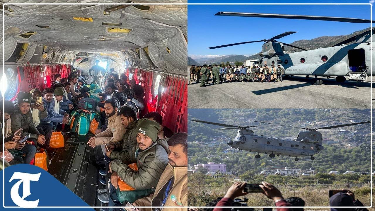 Uttarkashi tunnel rescue: IAF&rsquo;s Chinook with 41 rescued workers reaches AIIMS Rishikesh for check-up