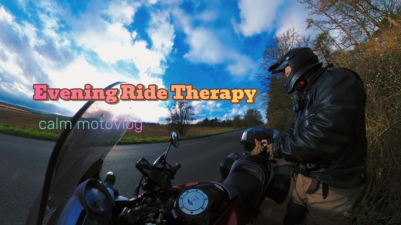 Relaxing Evening Motorcycle Ride | Honda Transalp 700 on Quiet Country Roads