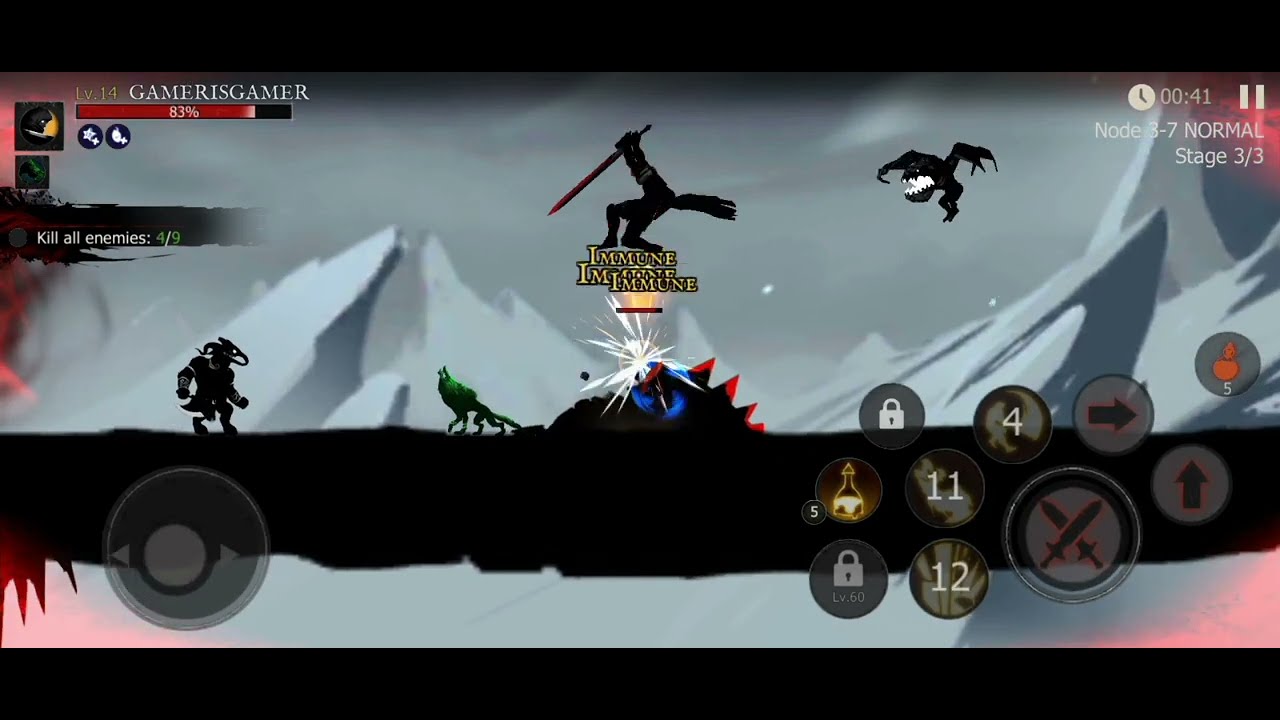 ⚔️ Shadow of Death – Ice Enemy Rush | Chapter 3 Level 7 | #Shorts | GAMER IS GAMER