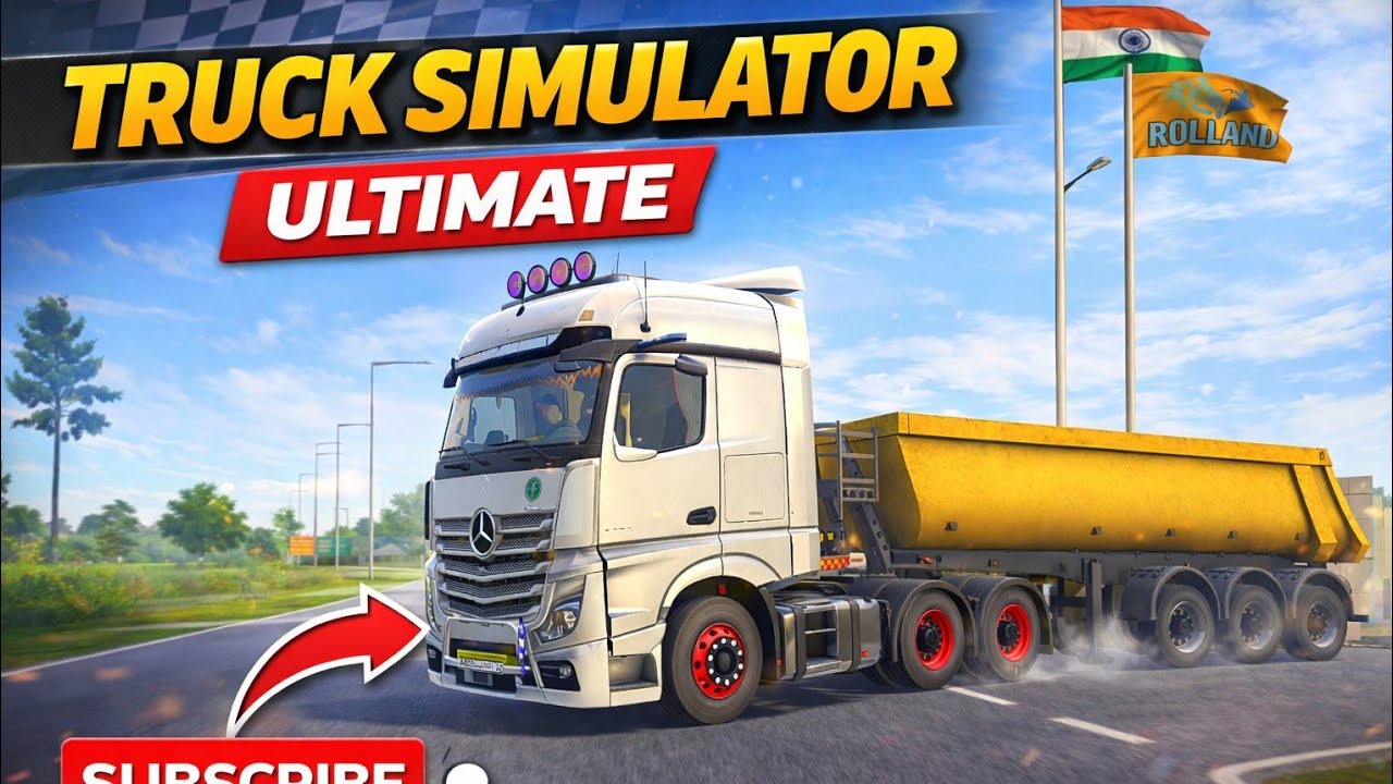 Truck Simulator Ultimate Gameplay | Mercedes Actros L 2663 6×4 Heavy Load #gaming #trucksimulator 
