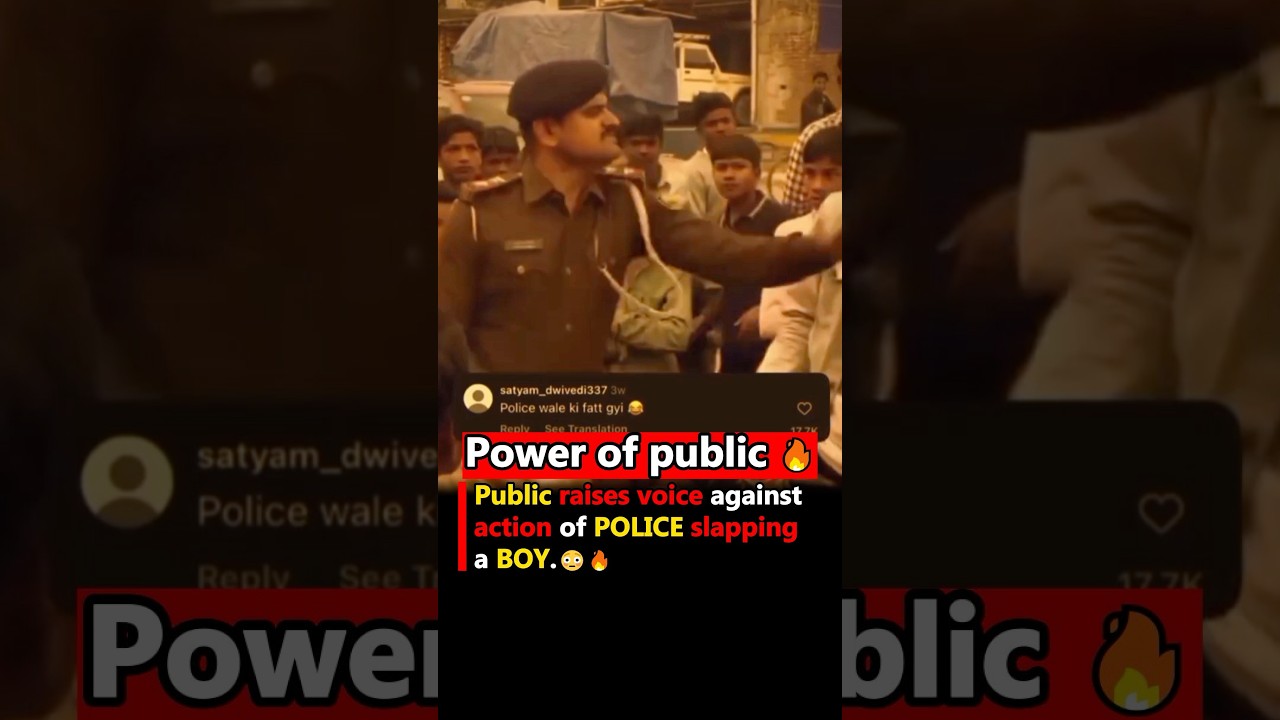 Power Of Public 🔥: Public raised voice against police wrong action! #police #public #news #power