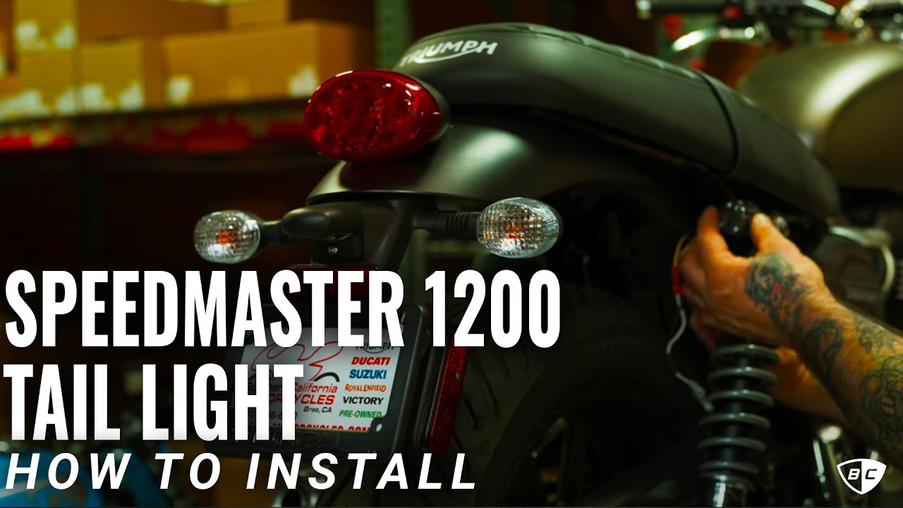How to Install Pan Tail Light Kit  for Triumph Speedmaster  | British Customs