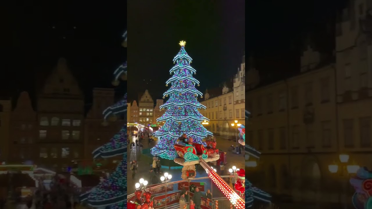 Jarmark Bożonarodzeniowy we Wrocławiu. Christmas Market in Wroclaw 🎄#shorts