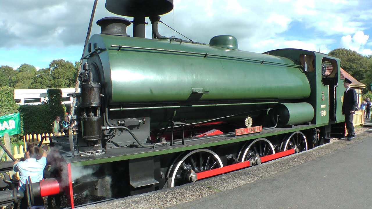 Isle of Wight Steam Railway. Part 2/3. Hunslet Austerity Industrial Steam Locomotives at work.