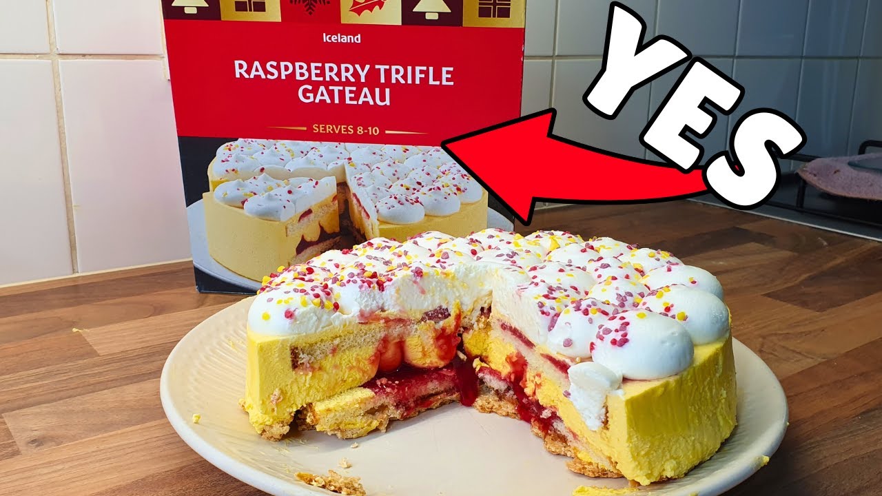 I Will Get One For Christmas - New from Iceland - Raspberry Trifle Gateau